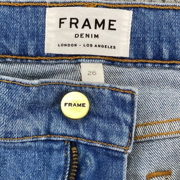 Frame Denim Le High Straight-Leg Cropped Jeans  |  Size:  26 - Picture 10 of 13